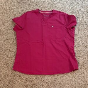 Fabletics Women's Short Sleeve V-Neck Top - Magenta